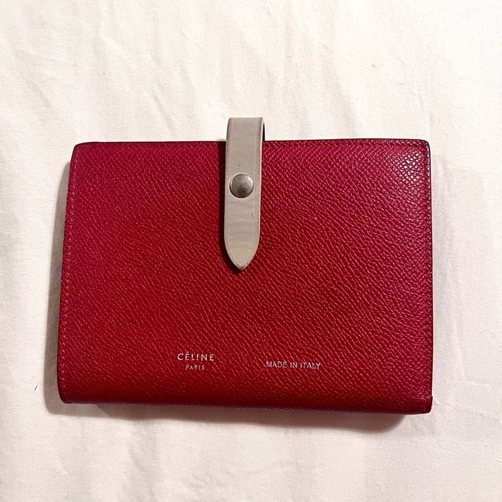 Celine Calfskin Medium Strap Wallet